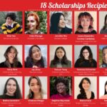 headshots of all women in animation scholarship recipiences