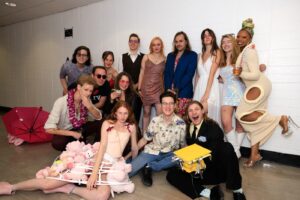 students in a hallway at CalArts graduation