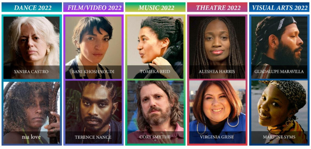 headshots of 2022 Alpert Award recipients