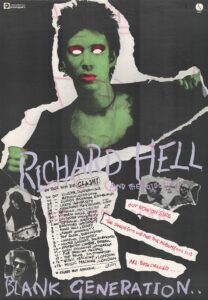 Richard Hell's Frankenstein-like poster