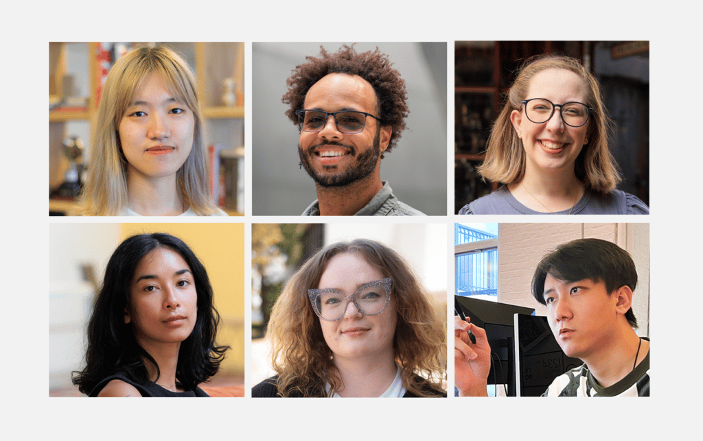 A collage of six student headshots