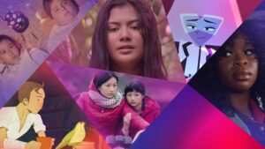 Collage of various films stills