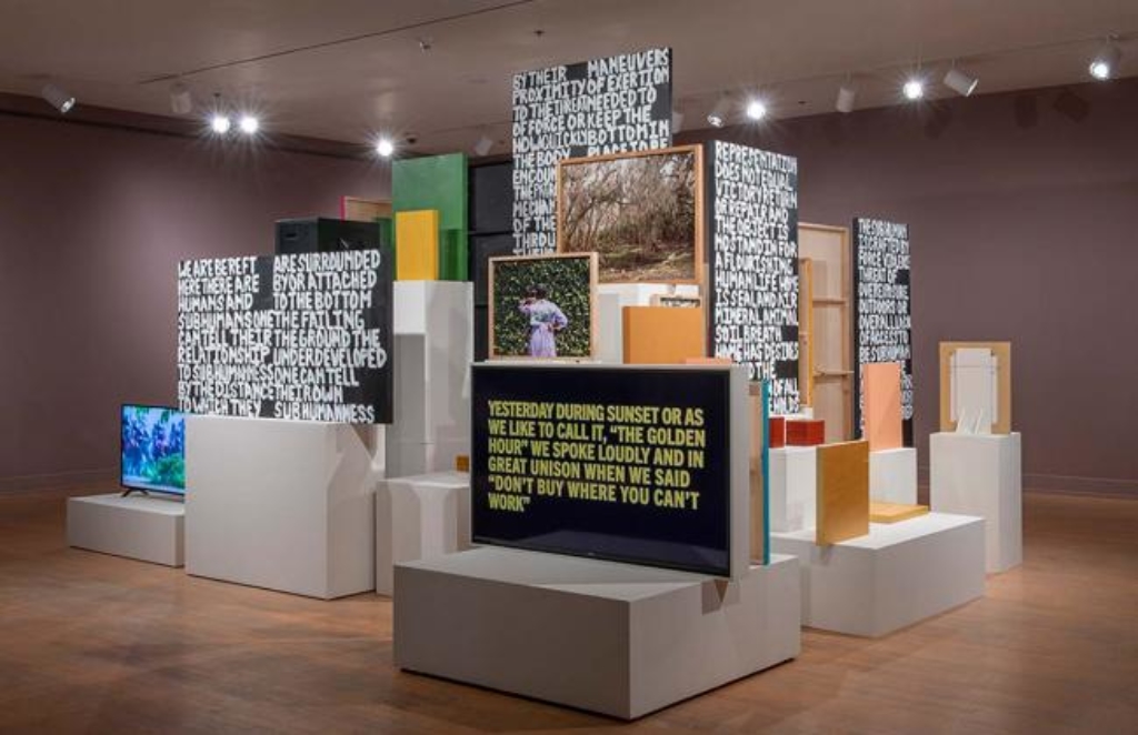 Image of text and image-based exhibition