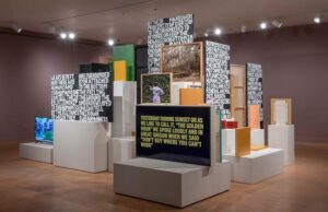 Image of text and image-based exhibition