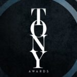 Black graphic with "Tony" spelled vertically in white text and "Awards" beneath in smaller text