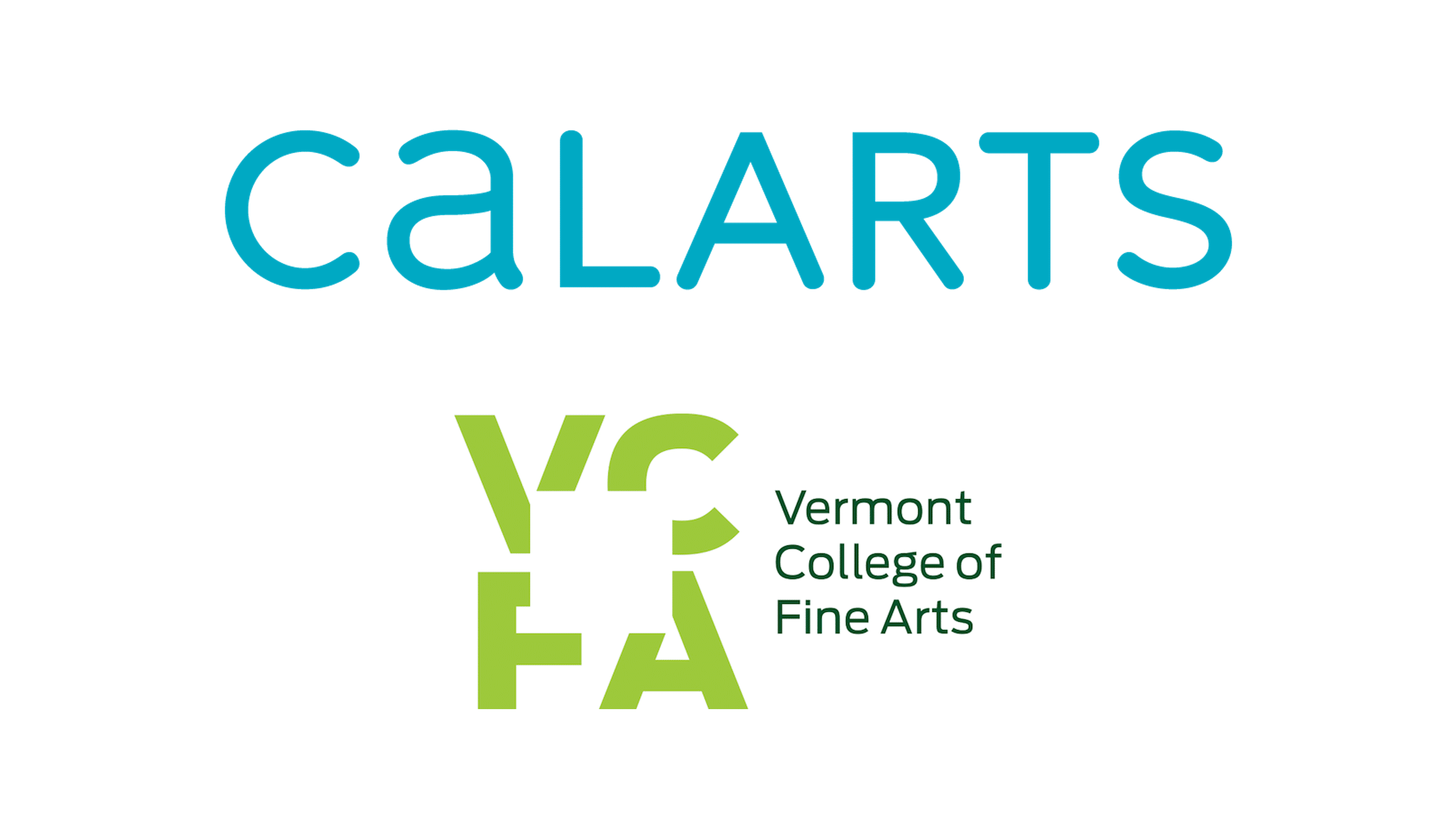 CalArts and VCFA logos