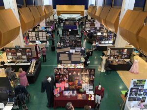 An image of the CalArts Main Gallery taken from above.