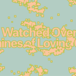 Light orange text "All Watched Over by Machines of Loving Grace" over light blue-green background with logos for PST ART, REDCAT, and CalArts.