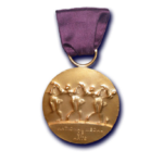 National Medal of Art on a purple ribbon