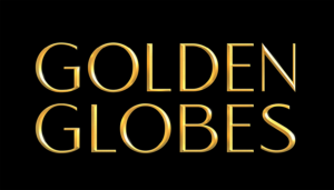 "Golden Globes" in gold text against black background