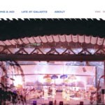 A Gamelan performance shot of the indoor-outdoor amphitheater The Wild Beast at CalArts at night.