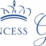 Princess Grace Award logo in a flowery blue script
