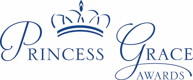 Princess Grace Award logo in a flowery blue script