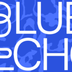 White text on a blue background that reads, 'Blue Echo.'