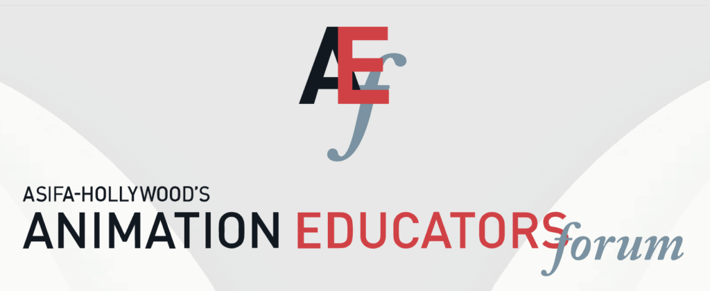 Screengrab of ASIFA Hollywood's Animation Educators Forum.