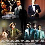 Poster titled "Playing the Protagonist" featuring a silhouette surrounded by varied characters and film elements.