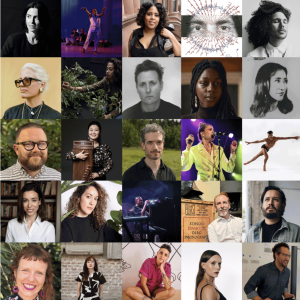 The Foundation for Contemporary Arts’ 2025 Creative Research Grant recipients, including four CalArtians: Evelyn Hang Yin (Art MFA 20), Carmen Amengual (Art MFA 16), Kyle Bellucci Johanson (Art MFA 16), and Matthew Lax (Film/Video-IM MFA 16). | Photo courtesy of the Foundation for Contemporary Arts.