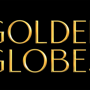 "Golden Globes" in gold text against black background