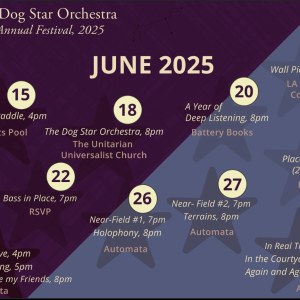 The Dog Star Orchestra 21 poster | Courtesy of Automata